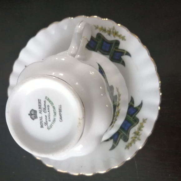 Royal Albert Scottish tartan tea cup and sauser - Picture 2 of 3